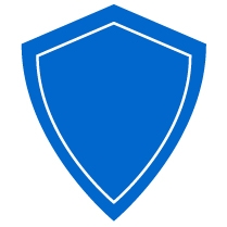 Blue shield icon