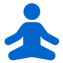 icon of person doing yoga