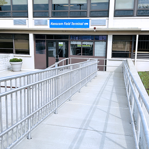 Ramp access to Hanscom Field offices