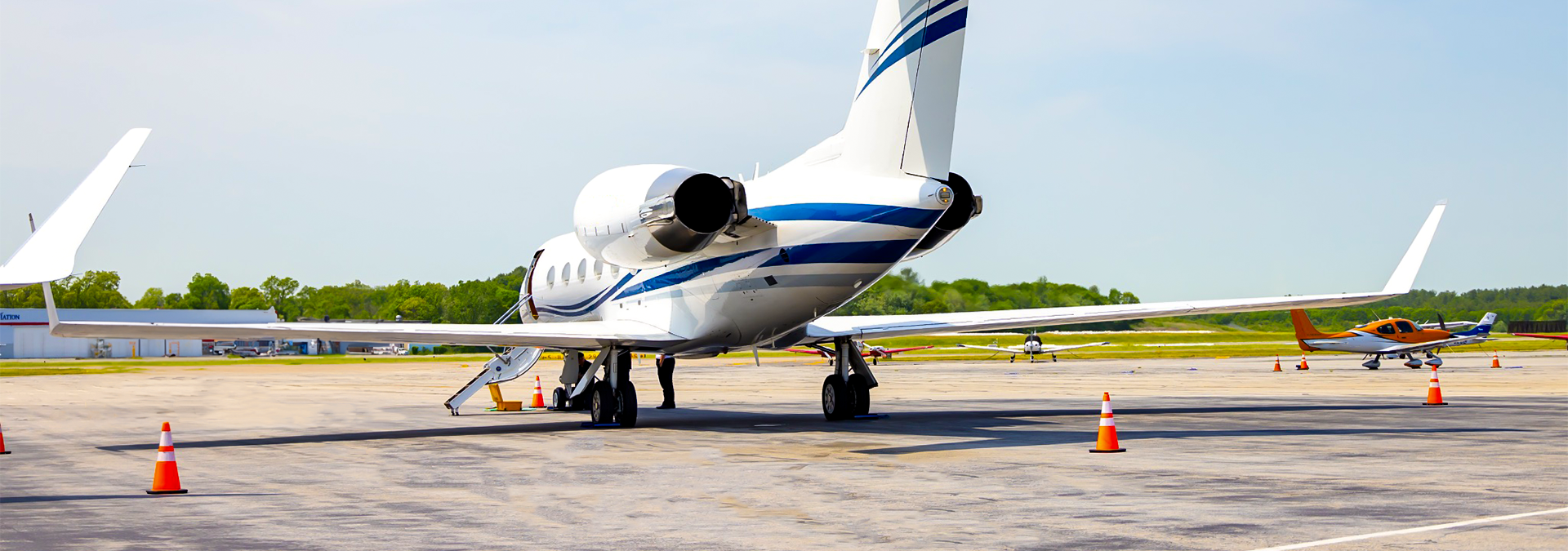 Plane at Hanscom Field