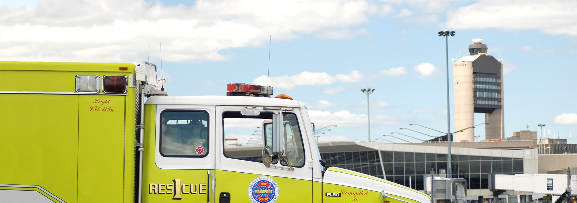 Massport fire truck at Boston Logan