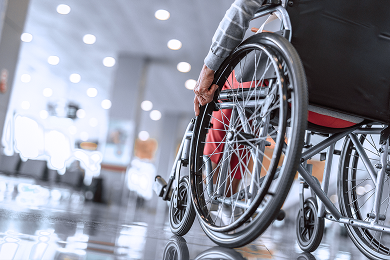 Wheelchair at Boston Logan