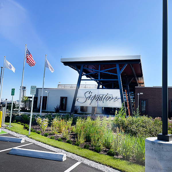 Signature building at Hanscom Field