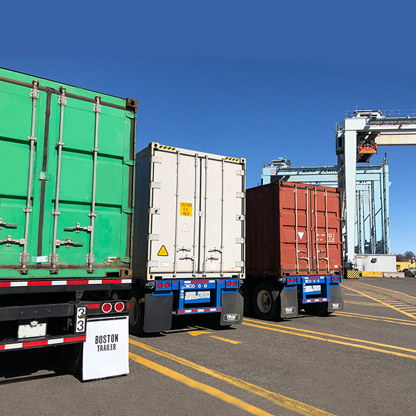 Trucks at Conley terminal