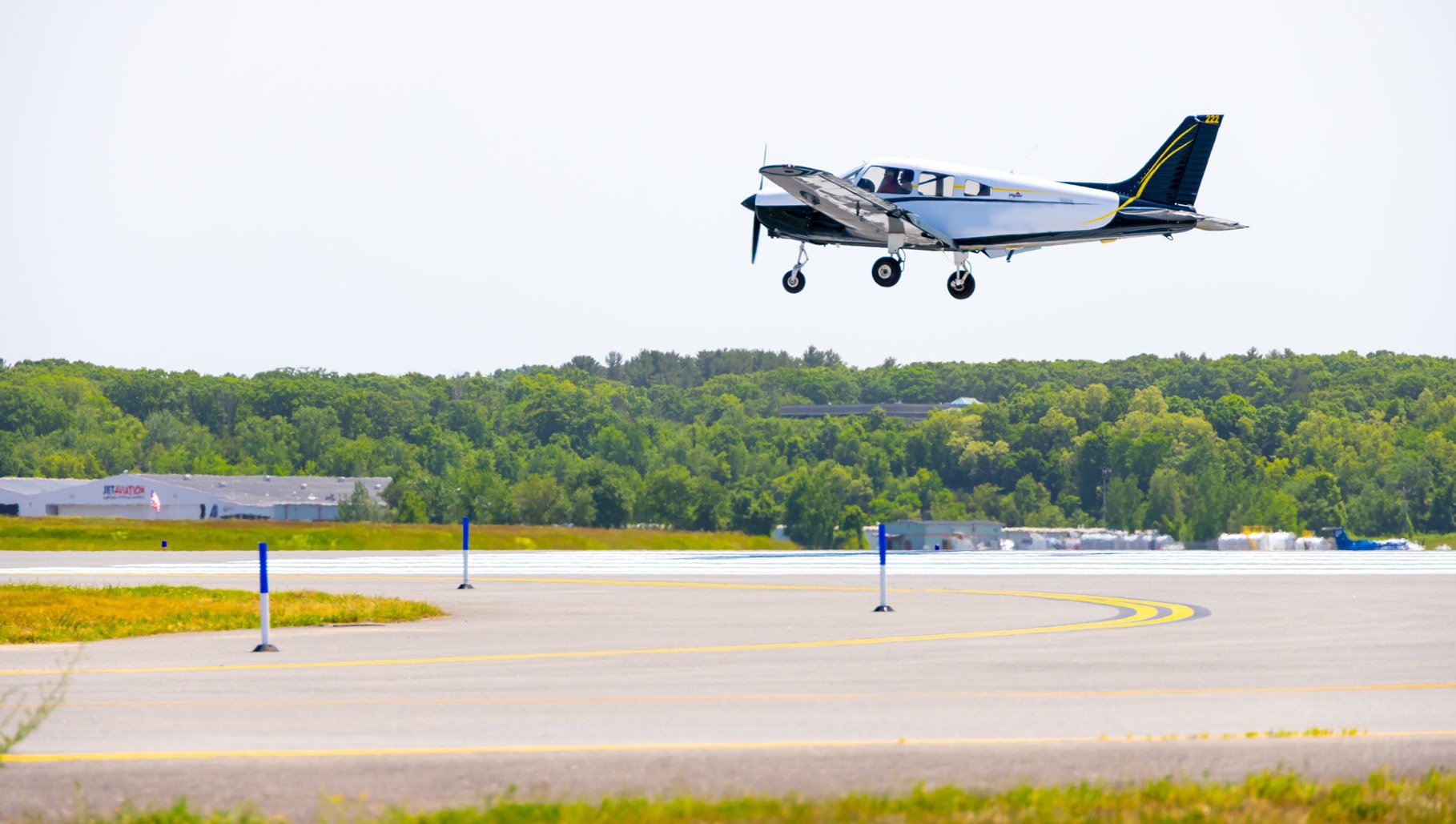 Prop Plane landing