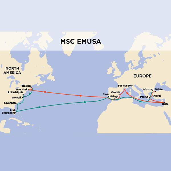 MSC Turkey Greece Route