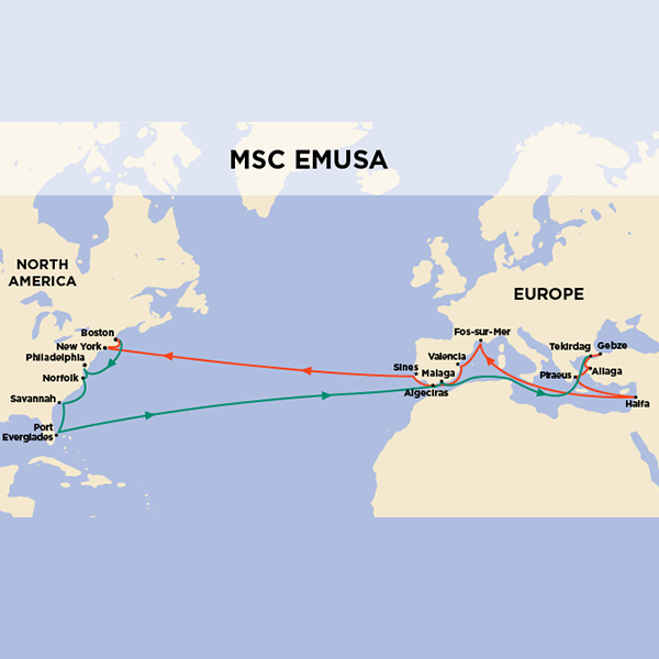 MSC EMUSA Map