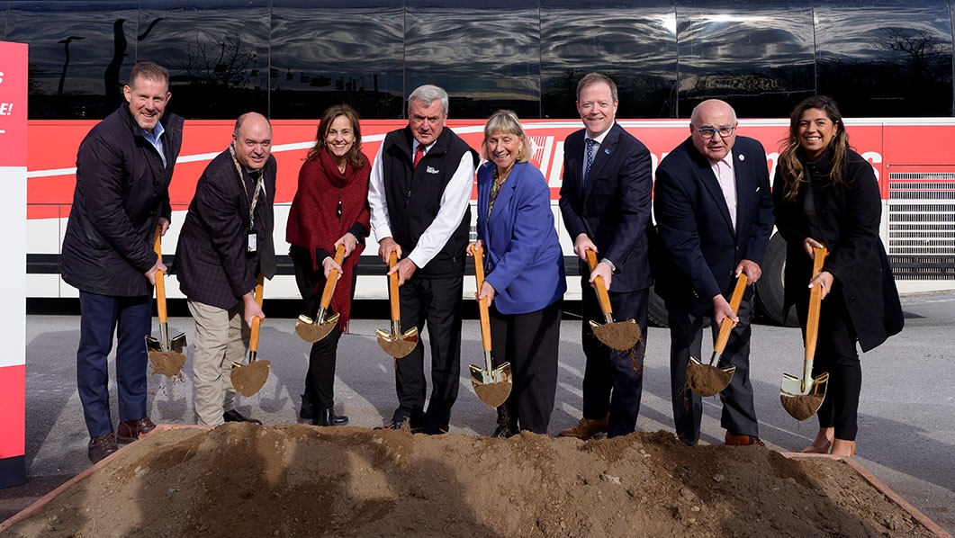 Framingham Logan Express ground breaking event