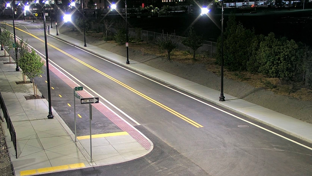 New truck road at Conley terminal